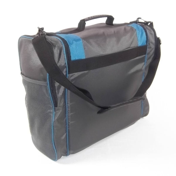 Zippered document pocket holds boarding passes, passports, cell phones, watches & keys