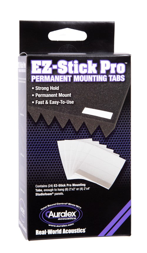 EZ-Stick Pro Permanent Mounting Tabs for acoustic studio foam