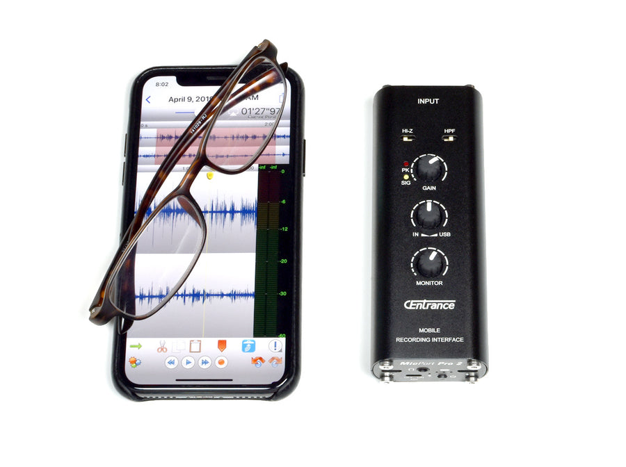MicPort Pro 3 Third Generation Preamp And Audio Interface with iPhone